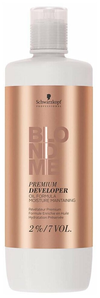 Schwarzkopf Professional BlondMe Premium Oil - Шварцкопф БлондМи Премиум Ойл Окислитель 2%, 1000 мл -