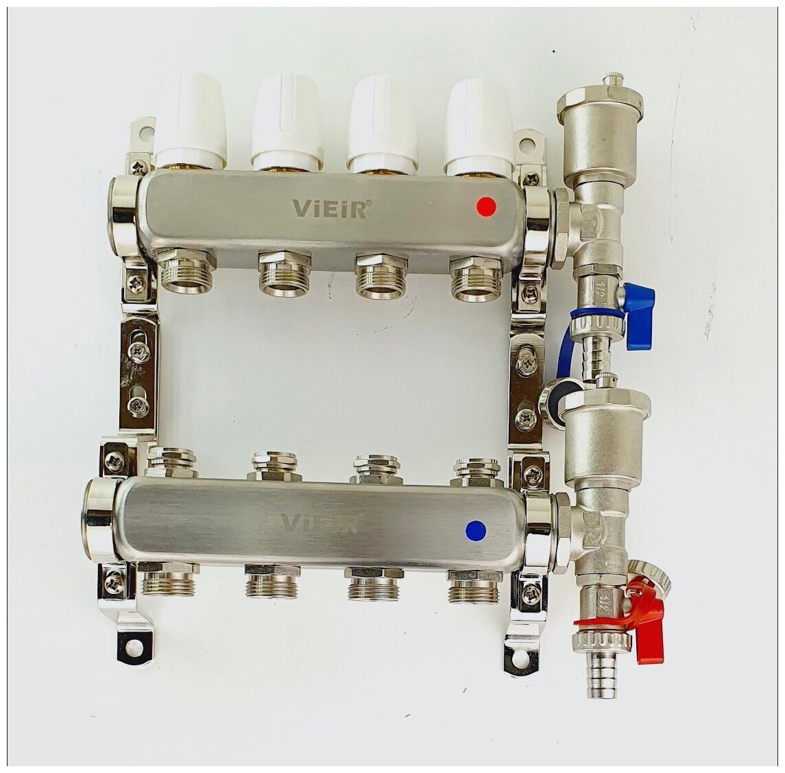 Коллекторная группа 5 выходов ViEiR нержавейка для радиаторов 1