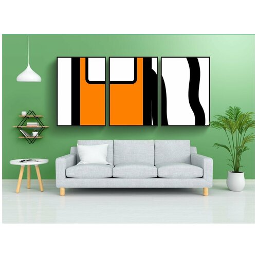 фото Набор модулных постеров для интерьера "бензонасос, топливораздаточная колонка, насос наполнения" 60x90 см. в тубусе, без рамки lotsprints