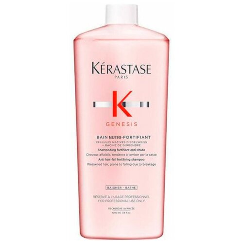 Купить Kerastase Genesis Bain Nutri-Fortifiant - Укрепляющий шампунь-ванна для ослабленных и склонных к выпадению волос 1000 мл