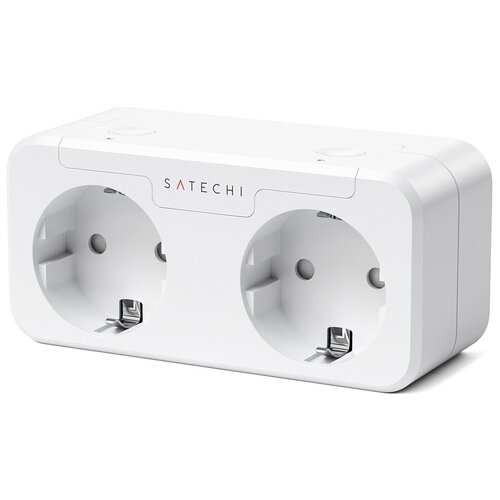 Умная розетка Satechi Dual Smart Outlet Apple HomeKit (ST-HK20AW-EU)