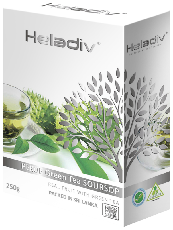Чай зеленый листовой Heladiv Soursop Green Tea 250гр