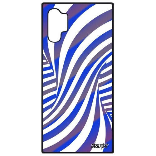 фото Защитный чехол на телефон // samsung galaxy note 10 plus // "иллюзия торнадо" волна воронка, utaupia, голубой