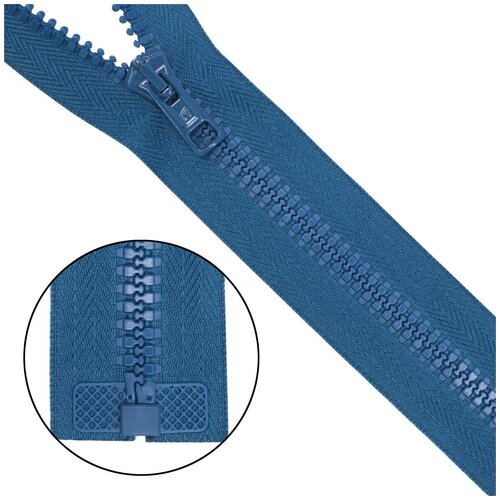 фото Молния трактор тип 10 (6мм) 1 замок 65см arta (092 морская волна) 5 шт