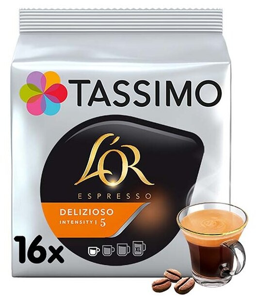 Кофе в капсулах Tassimo L'or Espresso Delizioso, 16 порций - фотография № 2