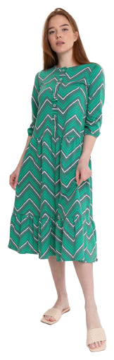 Платье женское , цвет зелёный, размер 56