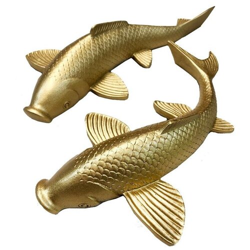 Декорация настенная, декор рыбки, декор для стен, декор для кухни, декор для дома, панно настенное Fish Gold