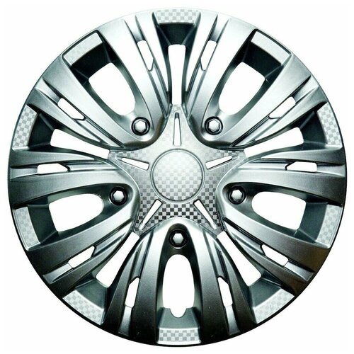 Колпаки лион, R13, серебро , комплект 4 шт