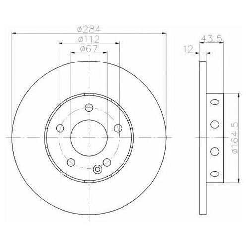 фото Тормозной диск textar 92059303 для mercedes c- class w202