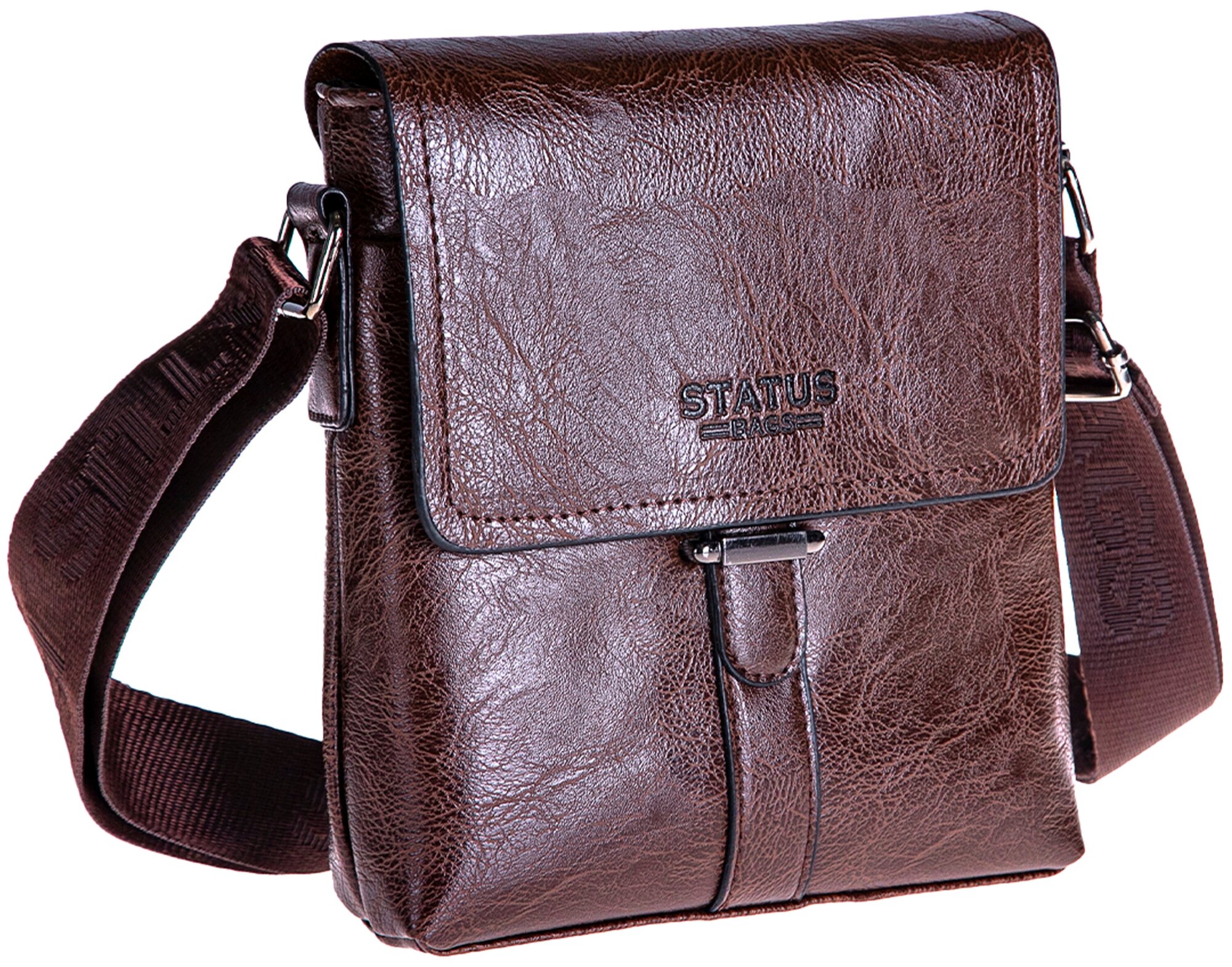 фото Сумка STATUS / сумки планшеты мужские через плечо кожаные / сумок через плечо / кроссбоди сумка мужская / кожаная сумка планшет через плечо / сумка а5