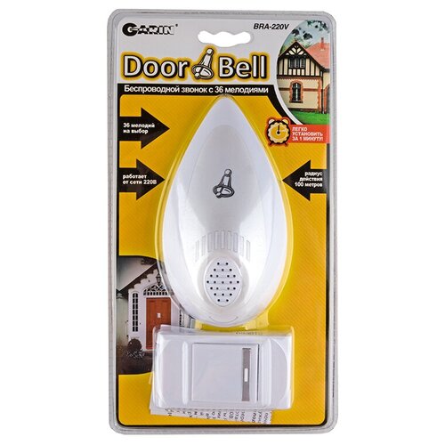 фото Звонок garin doorbell bra-220 в беспроводной, от сети 220 в bl1
