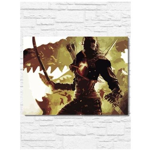 Картина по номерам на холсте Dragons Dogma Dark Arisen (драгонс дроган, PS, Xbox, PC, Switch) - 10432 30x40