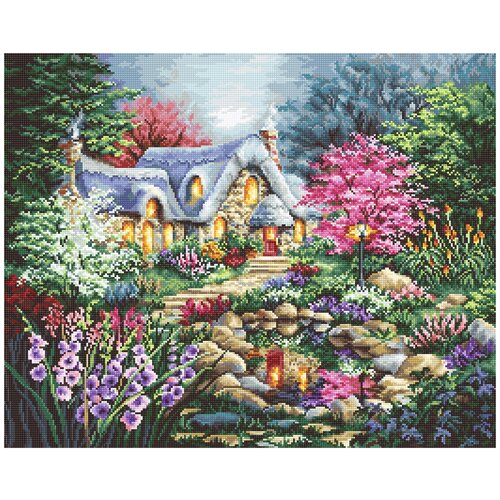 фото Набор для вышивания letistitch 915 коттедж у пруда
