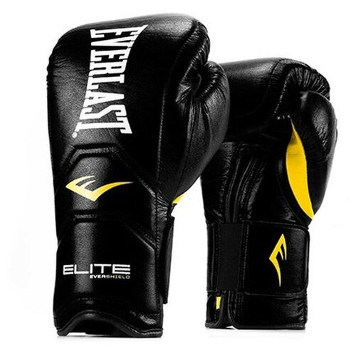 фото Перчатки тренировочные на липучке everlast elite pro 16oz черные