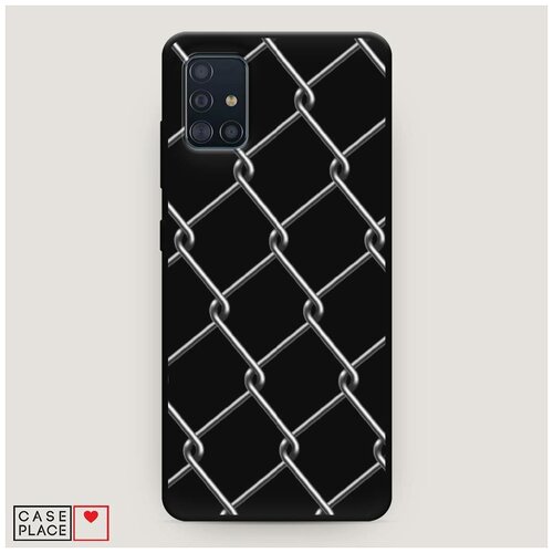 фото Чехол силиконовый матовый samsung galaxy a51 сетка case place