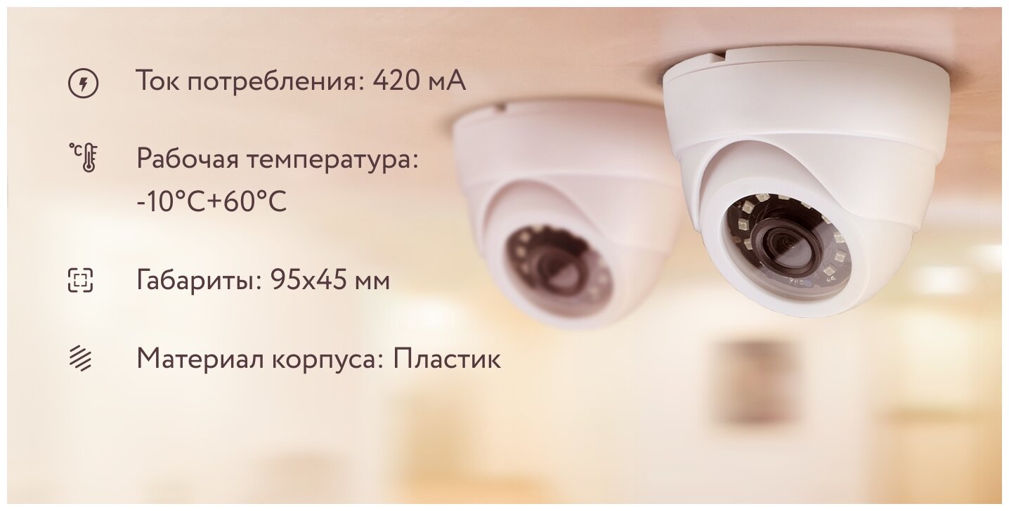 Камера видеонаблюдения PS-Link AHD305 белый - фотография № 9