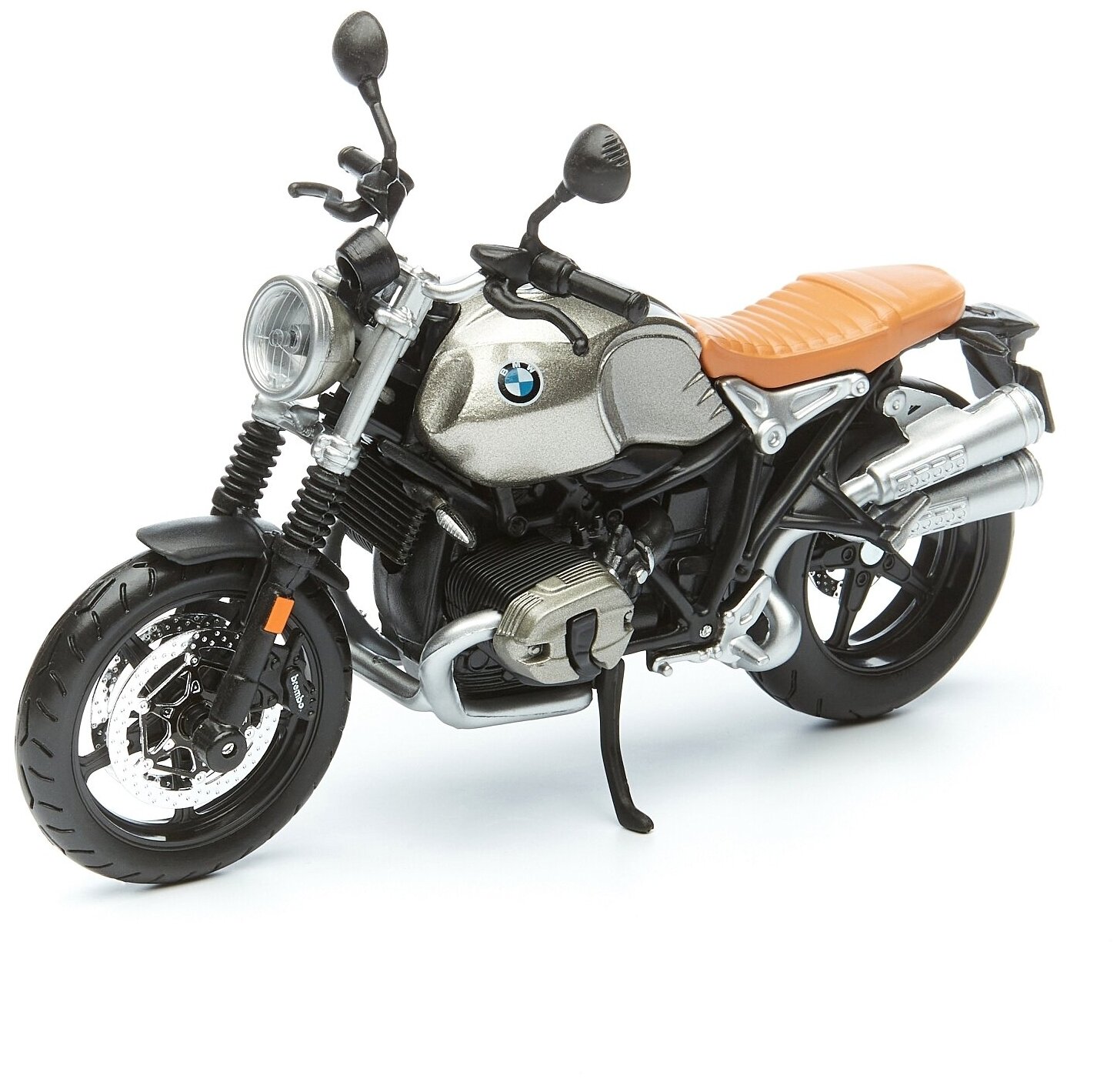 Maisto Мотоцикл "Motorcycles - BMW R nineT Scrambler" 1:12 серебристый