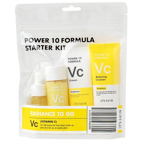 Купить It's Skin Уходовый набор миниатюр для лица с витамином С Power 10 Formula VC Starter Kit 134 мл (52 мл+12 мл+35 мл+35мл)