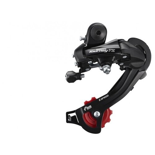 Переключатель задний Shimano Tourney RD-TZ500-GS, 6 скоростей, крепление на петух