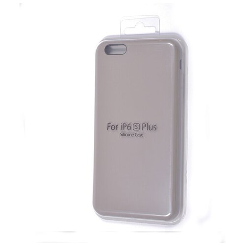 фото Чехол-накладка для iphone 6/6s (5.5) silicone case nl серый (23)
