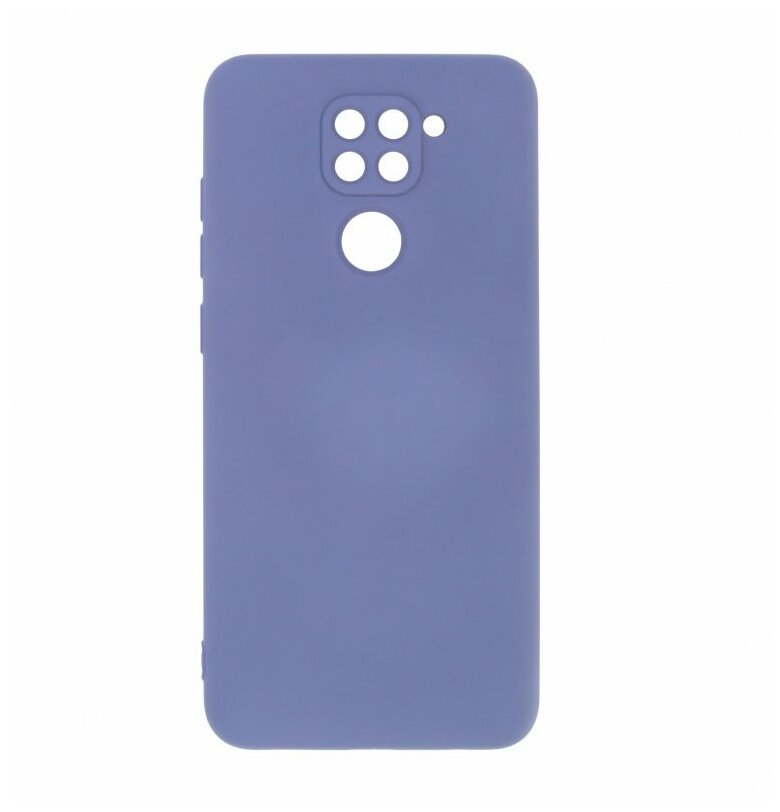 Силиконовый чехол Silicone Case для Xiaomi Redmi Note 9, серый