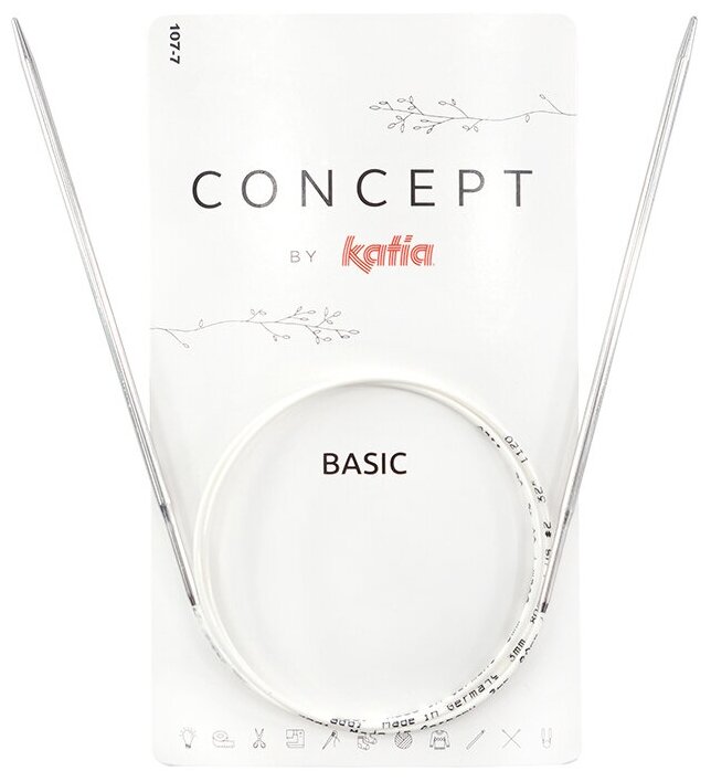 Спицы круговые супергладкие CONCEPT BY KATIA Basic N5, 40 см