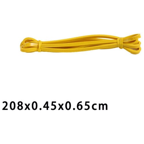 фото Эспандер резиновая петля для фитнеса желтая, 2,2 - 6,8 кг долспорт