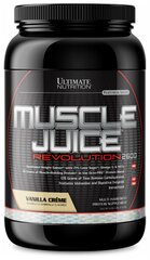 Гейнер Ultimate Nutrition Muscle Juice Revolution 2.13 kg, Vanilla Creme, изолейцин, глутамин, валин (BCAA)