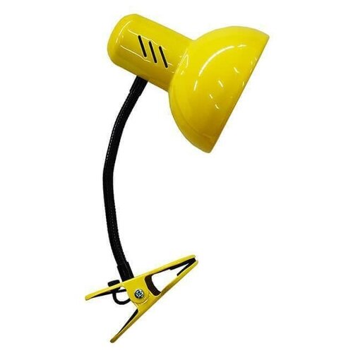 фото Настольная лампа светильник высота 44 см, на прищепке 60 вт, е27, желтый нет бренда
