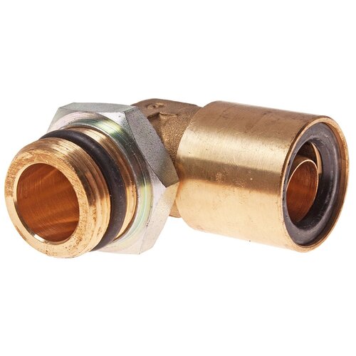 Соединитель трубки ПВХ,полиамид d=16мм (наружная резьба) М22х1.5 угольник латунь CAMOZZI 9502 16-M22X1.5