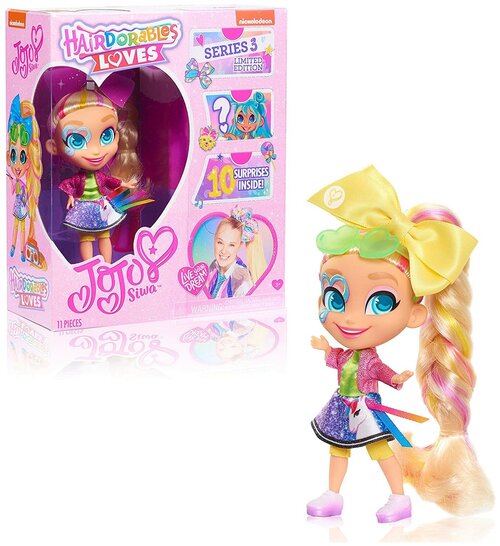 Кукла Hairdorables Loves JoJo Siwa, Ages 3 +