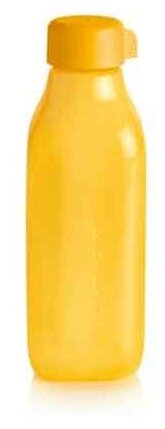Эко-бутылка (500 мл) желтая квадратная