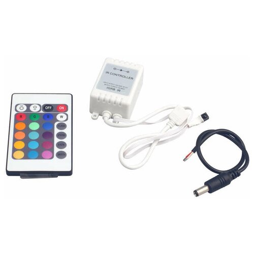 Контроллер RGB ZC-1000RC 12В 3х2А=72Вт (IR) JazzWay 3327385 контроллер ir40 bt rgb 02 p36 5 24v rgb 2 выхода 3х2а ir пульт 40кн управление по bluetooth