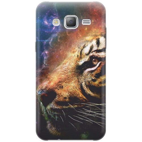 фото Силиконовый чехол на samsung galaxy j5 (2015) / самсунг джей 5 2015 с принтом "космический тигр" gosso