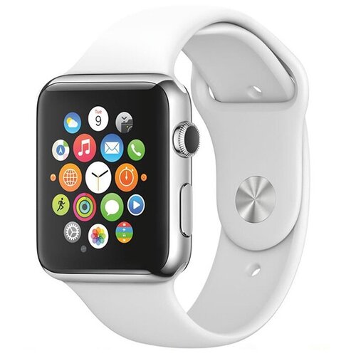 Силиконовый ремешок для Apple Watch 42/44 S/M, Белый