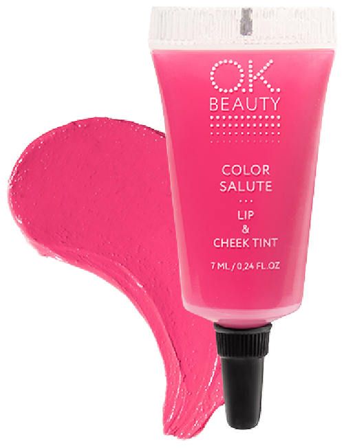 OK Beauty Тинт для губ и щек Color Salute, hillier