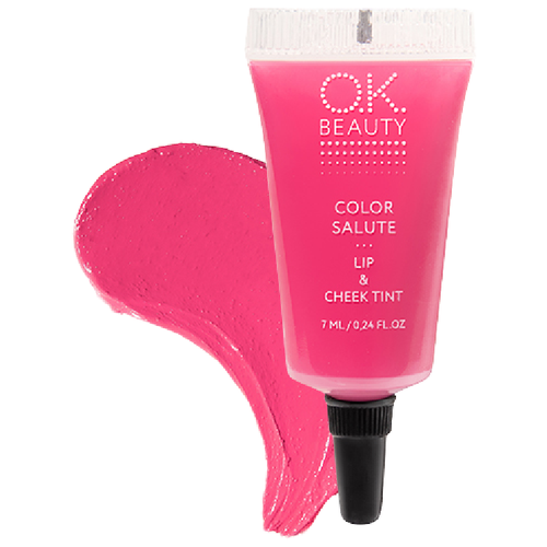 OK Beauty Тинт для губ и щек Color Salute, hillier