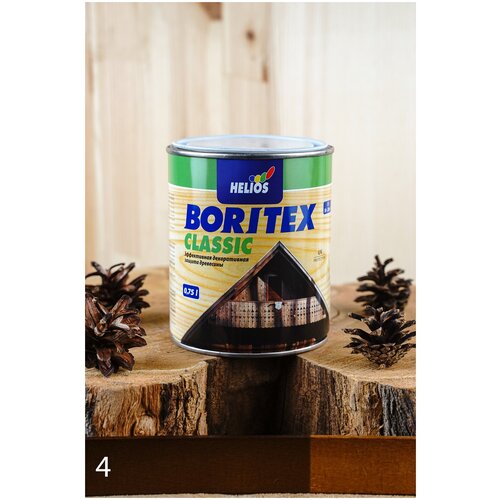 Boritex Classic Декоративное покрытие для дерева (№4 орех, 0,75 л)