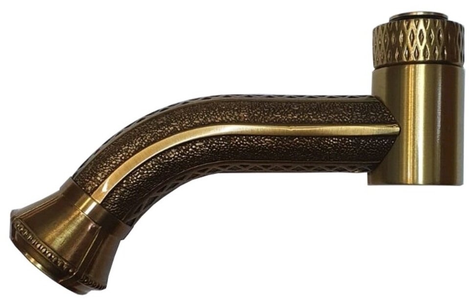 Излив для смесителей для ванны ZORG NW1-BR серии Antic, античная бронза / гусак для смесителя