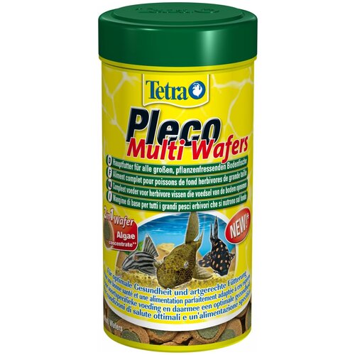 Корм для сомов Tetra Pleco Multi Wafers (крупные чипсы), 250 мл корм для рыб tetra pleco multi wafers для сомов крупные чипсы 250мл