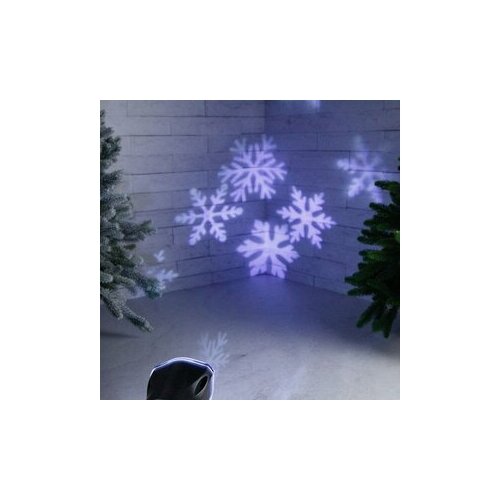 Kaemingk Новогодний уличный проектор Вальс Снежинок, холодный белый свет, IP44 495209