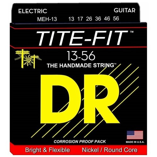 фото Струны для электрогитары dr meh-13 (13-56) tite-fit