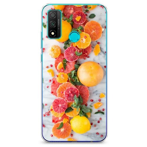 фото Силиконовый чехол "цитрусовая раскладка" на huawei p smart 2020 / хуавей п смарт 2020 case place