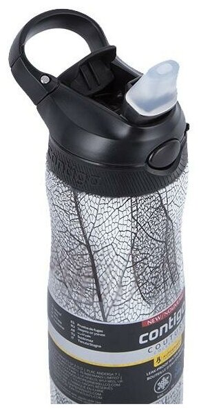 Термос-бутылка Contigo Ashland Couture Chill 0.59л. черный/белый (2127882) - фотография № 6