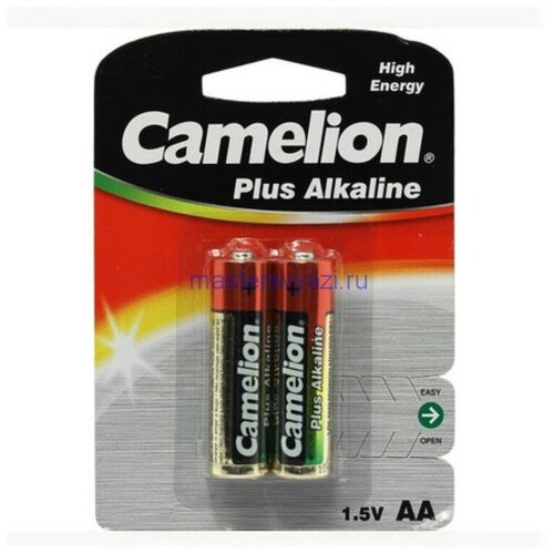 Батарейка Camelion Plus Alkaline AA LR6-BP2 1.5V 2шт. camelion new plus alkaline 4 2 lr6 4 2lr6 bp батарейка 1 5в 15308