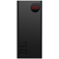 Портативный аккумулятор Baseus Adaman Metal Digital Display Quick Charge, 10000mAh (PPIMDB), черный, упаковка: коробка