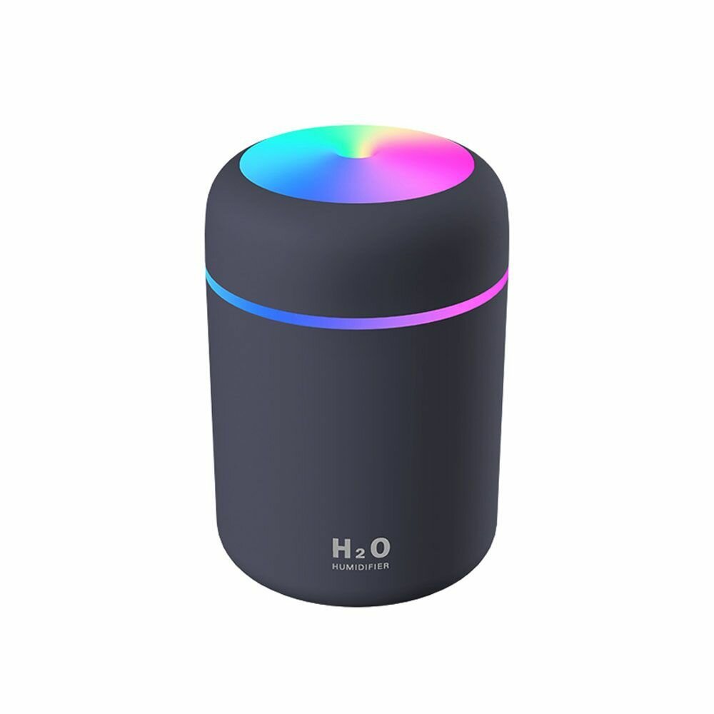 Увлажнитель воздуха H2O Humidifier увлажнитель ультразвуковой (Аромадиффузор c LED подсветкой настольный, Ночник в детскую с режимом увлажнения, Серый - фотография № 7