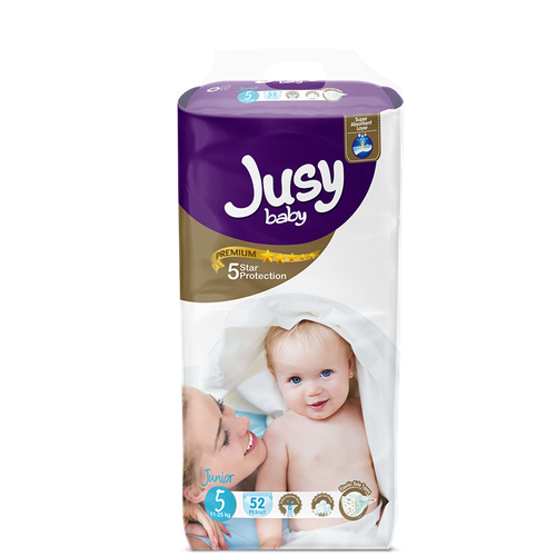 Детские подгузники Jusy Baby Премиум Джамбо JUNIOR №5 11-25 кг 52 шт/уп