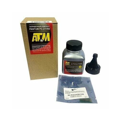 Заправочный комплект Pantum PC-211RB 16K тонер 70 г чип АТМ 437₽