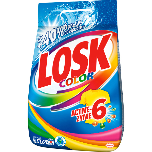 Стиральный порошок Losk Color (автомат) 4.05 кг пластиковый пакет - фотография № 16